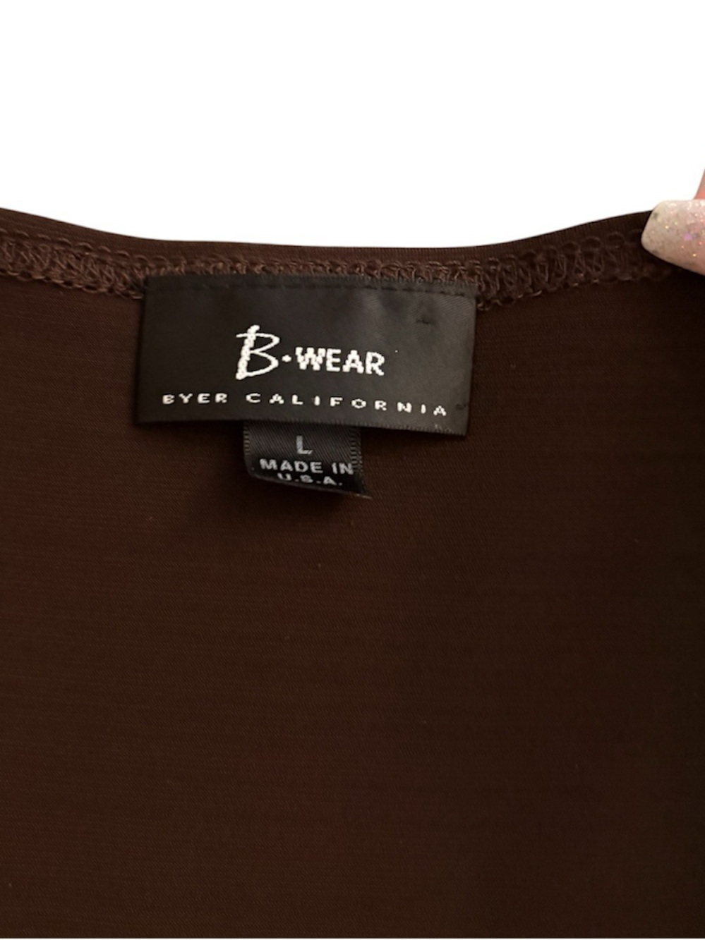 Y2K Brown Cowl Neck Top- Size L - Picture 4 of 4